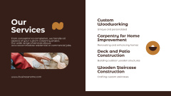 Custom Carpentry Projects Description