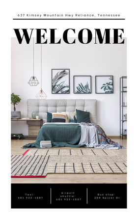 Beautiful Fashionable Bedroom Interior Book Cover – шаблон для дизайна