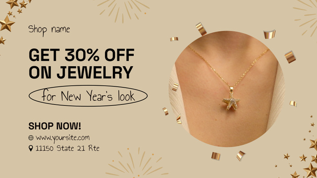 Modèle de visuel Exciting Discounts On Jewelry Due To New Year - Full HD video