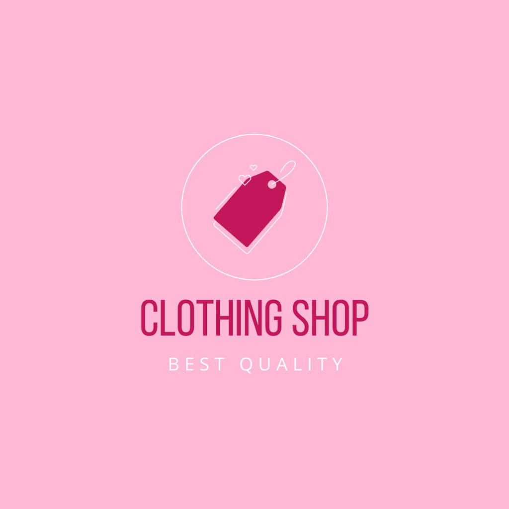 Ontwerpsjabloon van Logo 1080x1080px van Clothing Shop Ad