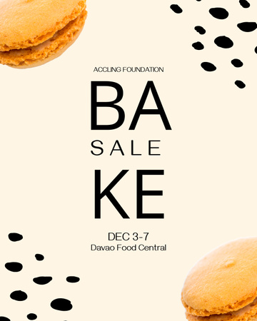 Bakery Sale Announcement Poster 16x20in Design Template