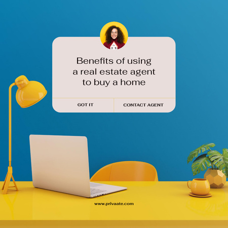 Designvorlage Real Estate Agency Services Offer für Instagram AD