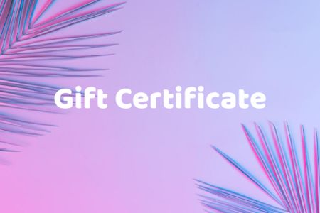 Summer Sale Announcement Gift Certificateデザインテンプレート