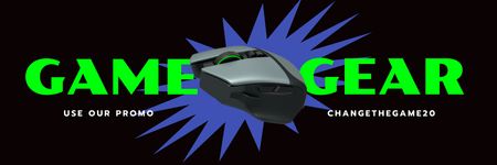 Ontwerpsjabloon van Email header van Game Gear Ad