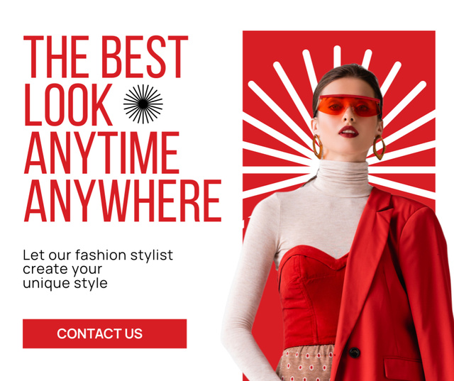 Platilla de diseño Styling Consultation for Best Look Facebook