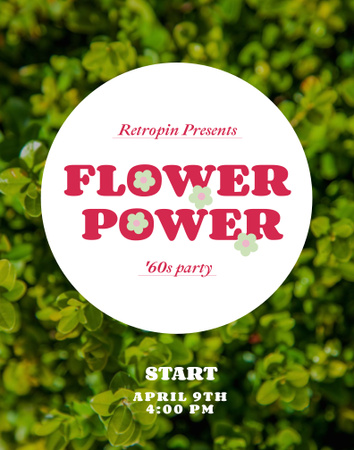 Ontwerpsjabloon van Poster 22x28in van Flower Party Invitation