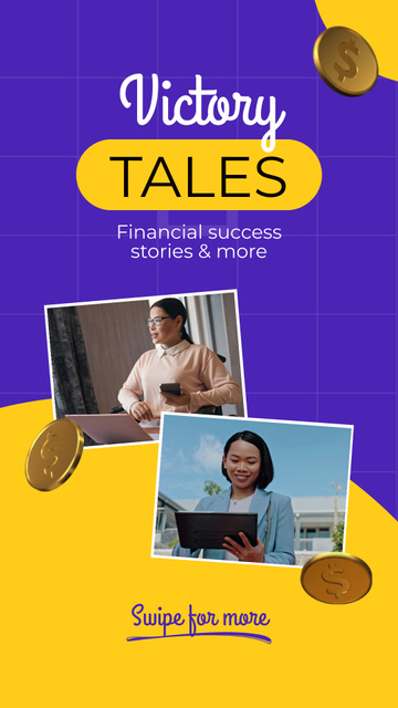 Success Stocks Trading Tales And Talks Instagram Video Storyデザインテンプレート