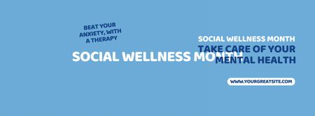 Wellness Facebook Video cover Modelo de Design