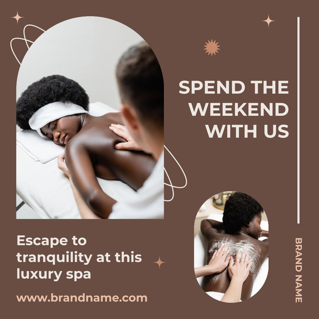 Ontwerpsjabloon van Instagram van Wellness Spa Massage Ad 