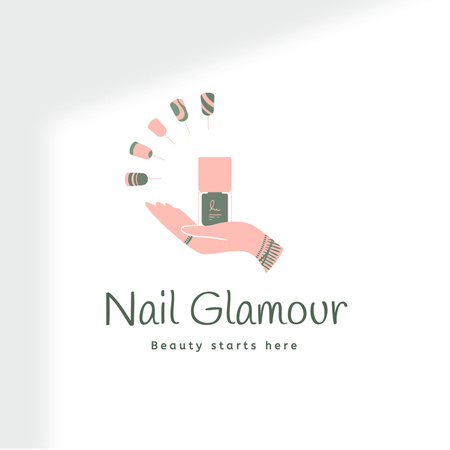 High-quality Manicure Services Logo Design Template