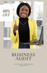 Business Audit Discount on Grey