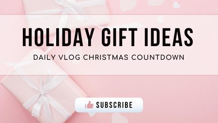 Holiday Gift Guide Youtube Thumbnail Design Template