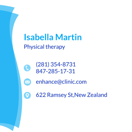 Physical Therapist Services Offer Square 65x65mm Design Template