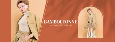Female Fashion Clothing Store Facebook cover Design Template
