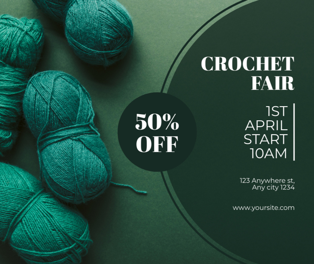 Offer Discounts on Knitwear During Fair Facebook Tasarım Şablonu