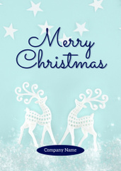Joyful Christmas Congrats with Holiday Deer Symbol