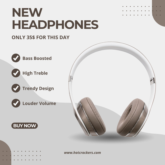 Special Price Offer for New Wireless Headphones Instagram Design Template