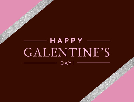 Happy Galentine's Day Greeting Postcard 4.2x5.5in Design Template