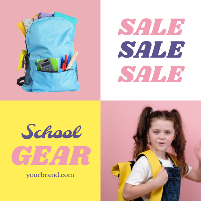 Szablon projektu Exciting Back to School Gear Offer Animated Post