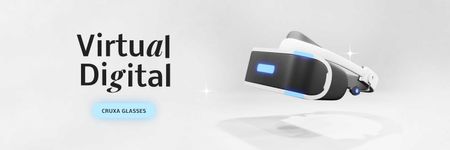 Virtual Reality Glasses Sale Ad Twitter Modelo de Design