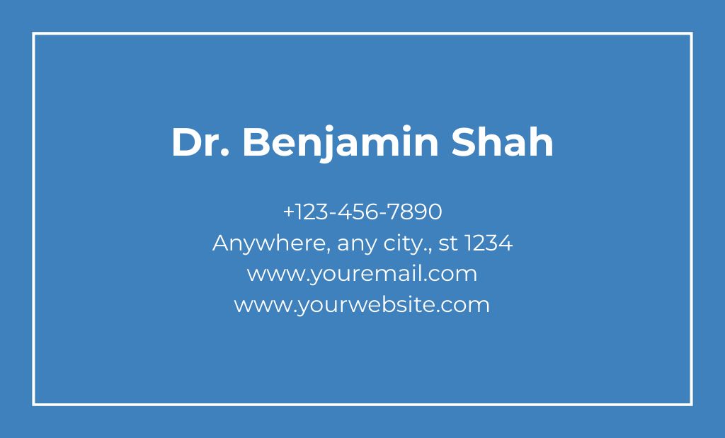 Template di design Simple Layout for Dental Center Business Card 91x55mm