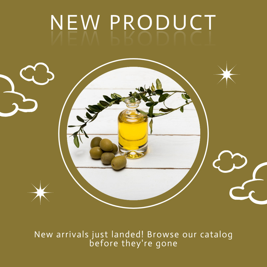 Plantilla de diseño de Skincare Products Offer with Cosmetic Oil in Bottle Instagram 