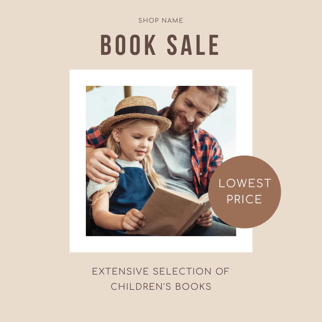 Selection Of Children's Books Instagram – шаблон для дизайна