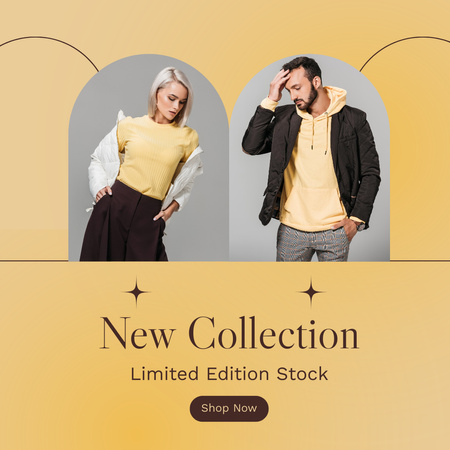 Limited Edition of Couple Outfit Instagram Design Template