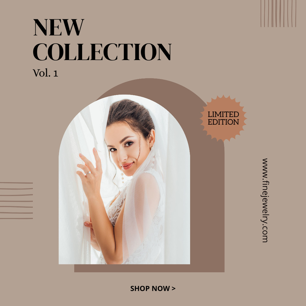 Limited Edition Of New Collection of Jewelry Instagram Design Template