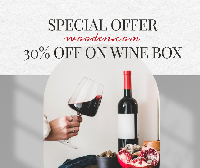 Modèle de visuel Wine Box Tasting - Facebook