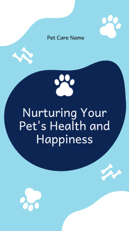 Designvorlage Leitfaden für die Pflege glücklicher Haustiere für Mobile Presentation