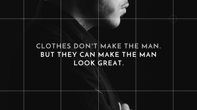 Fashion Quote with Man Wearing Suit Youtubeデザインテンプレート