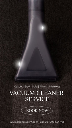 Vacuum Cleaner Service Instagram Story Design Template