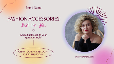 Fashion Accessories With Discount For Style Full HD video Design Template