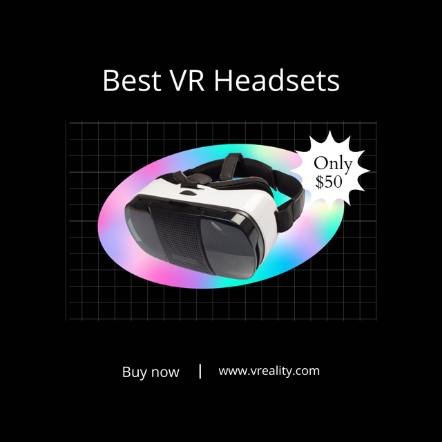 Ontwerpsjabloon van Instagram van Cheap VR Headsets