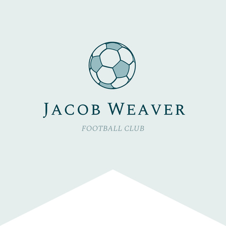 Football Sport Club with Emblem of Ball Logo Design Template