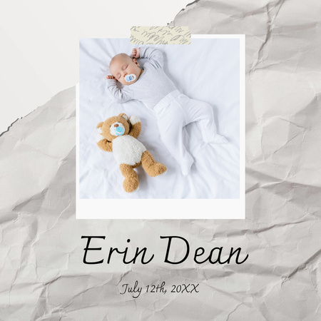 Cute Photos of Little Baby Photo Book Design Template