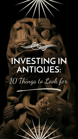 Platilla de diseño Excellent Sculpture And Essential Guide About Investment In Antiques TikTok Video