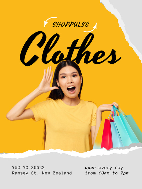 Perfect Style in Trendy Fashion Shop Poster 36x48in – шаблон для дизайна