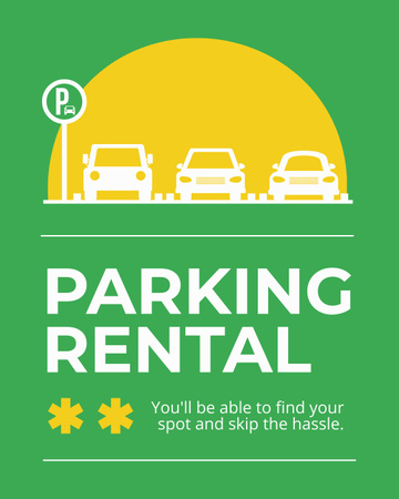 Platilla de diseño Offer to Rent Parking Lot Instagram Post Vertical