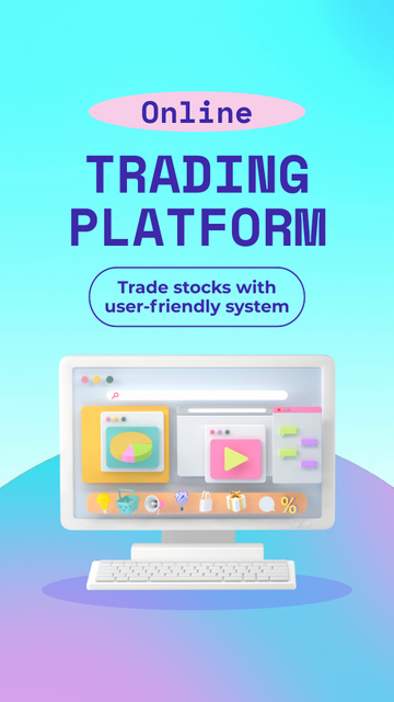 Platilla de diseño User-centric Stocks Trading Platform With Discount Instagram Video Story