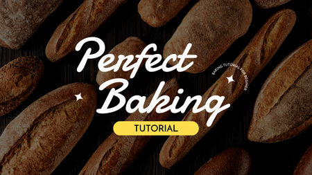 Perfect Baking Tutorial Youtube Thumbnail Design Template