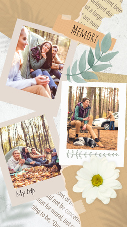 Template di design Great Memories of Outdoor Holidays Instagram Story