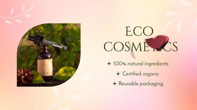 Eco-friendly Cosmetics Sale Offer In Spring Full HD video Design Template