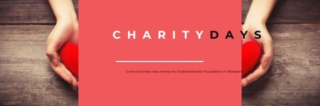 Designvorlage Charity Days Annoucement für Email header