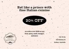 Delicious Authentic Italian Pizza Offer
