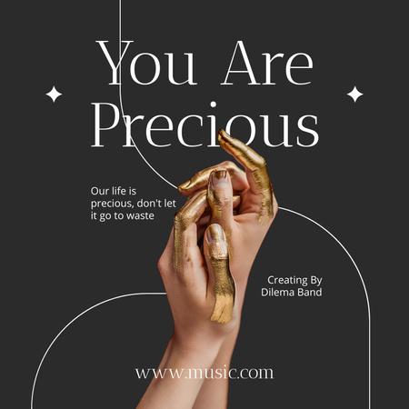 Plantilla de diseño de You Are Precious Album Album Cover 