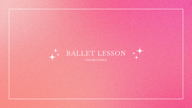 Ontwerpsjabloon van Youtube van Offer of Ballet Lessons for Beginners