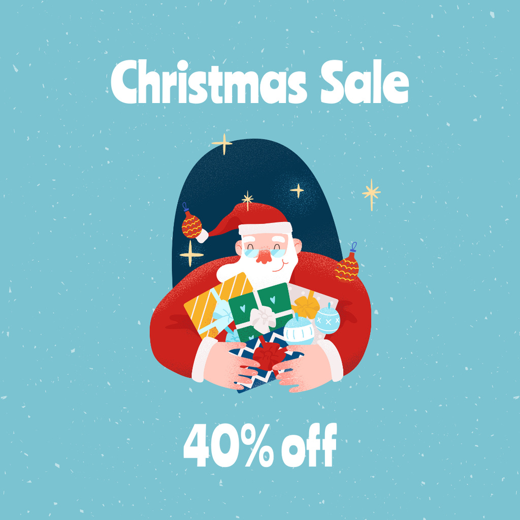 Designvorlage Extraordinary Christmas Sale für Instagram