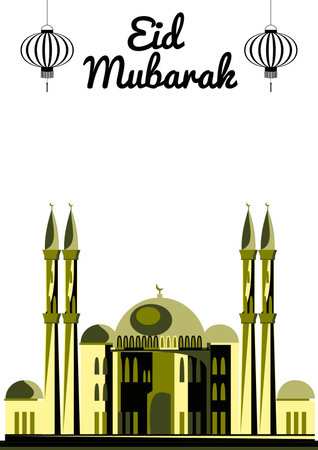 Eid Mubarak Poster Šablona návrhu